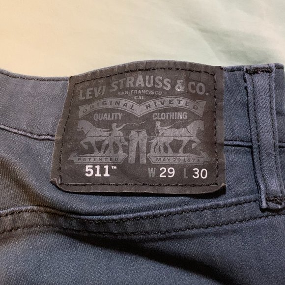 Levi's 511 Mens Dark Blue wash Jeans W29 L30 - Picture 5 of 6